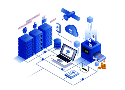 信息商务插画矢量图片素材在企业管理咨询中的应用